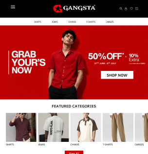 Gangsta website design case study