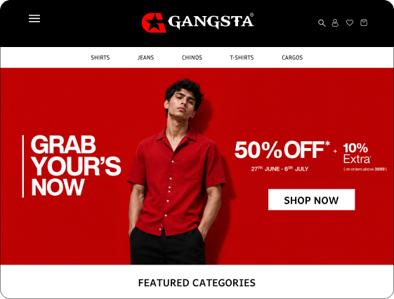 Gangsta website design